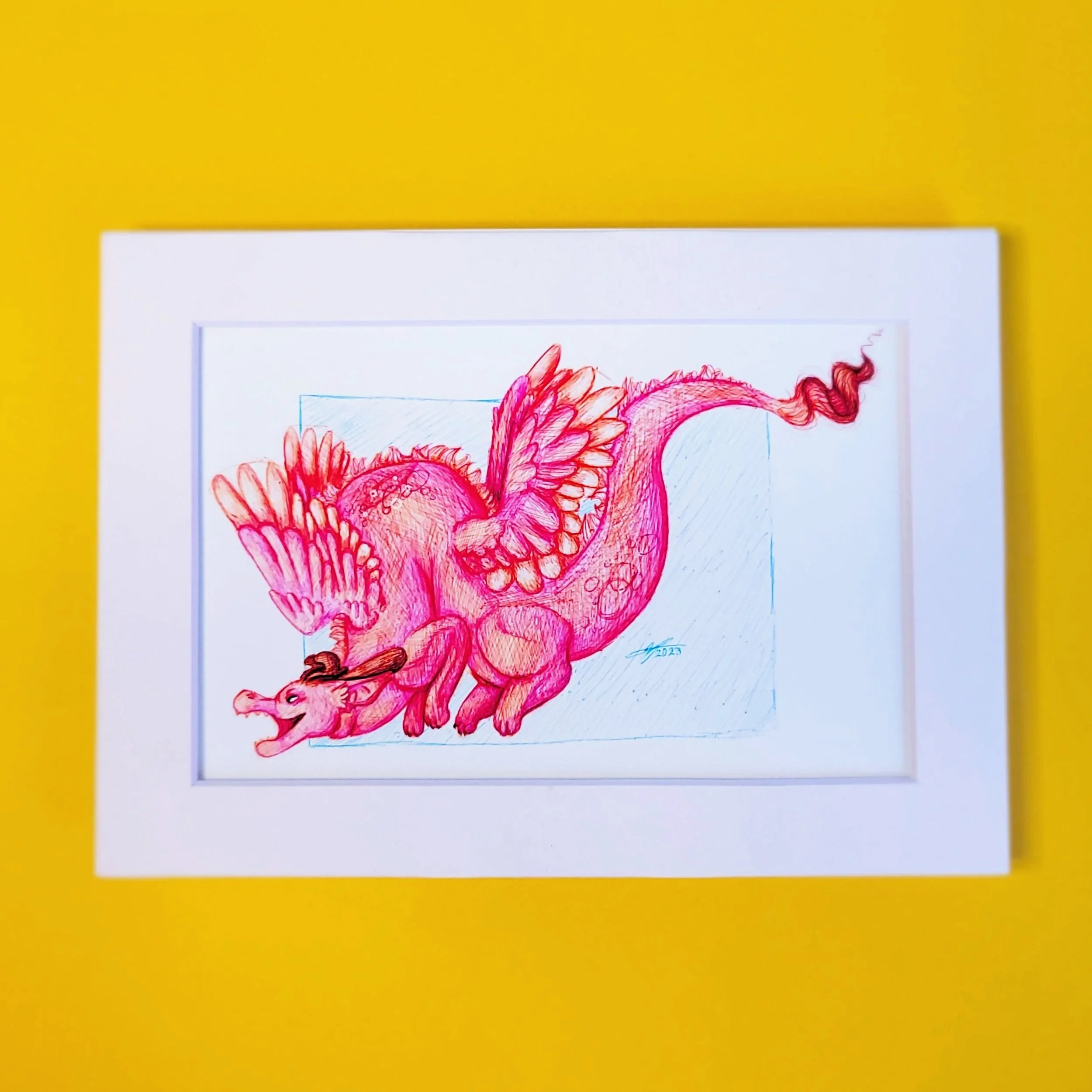 Scary Dragon Print