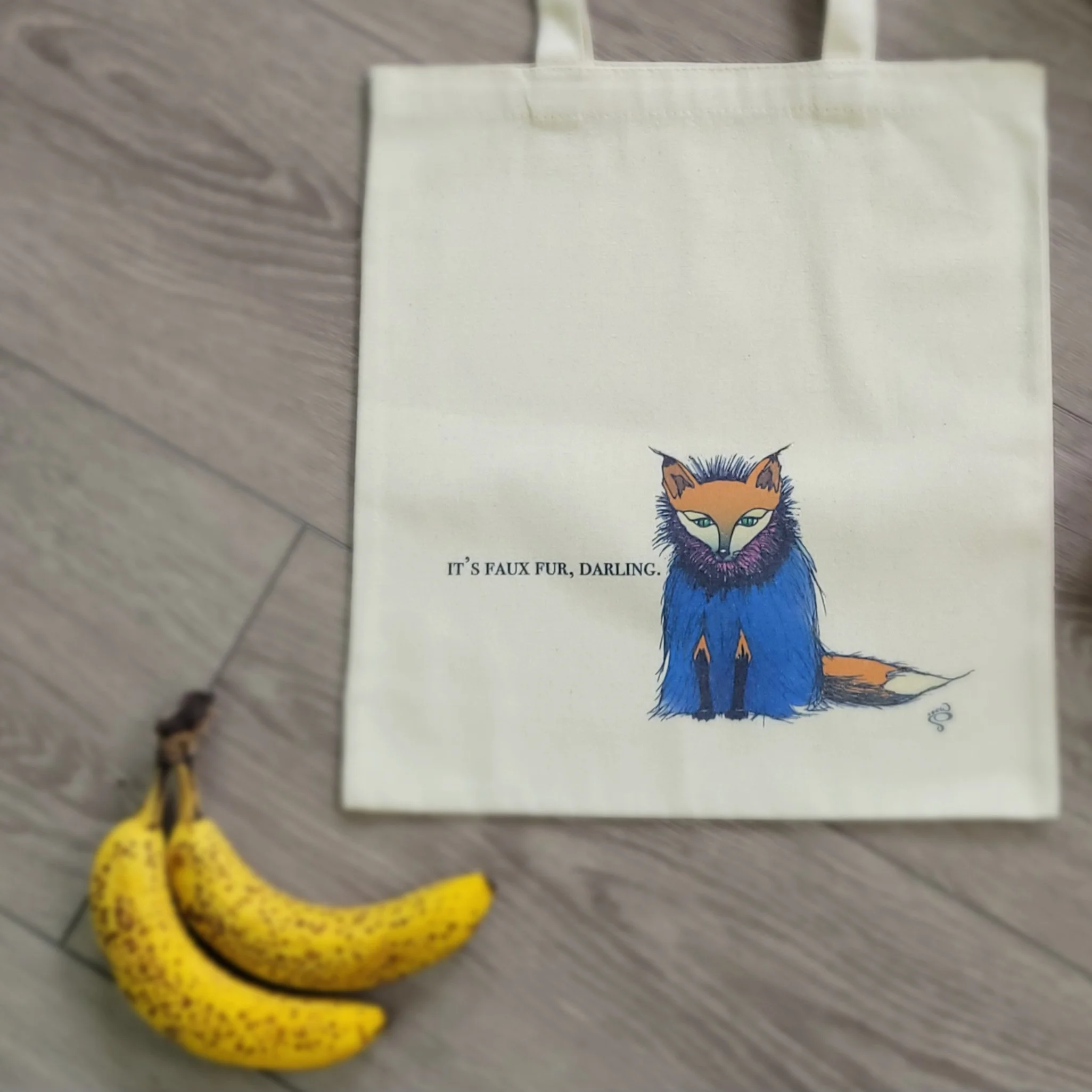 Faux Fur Fox - Tote Bag