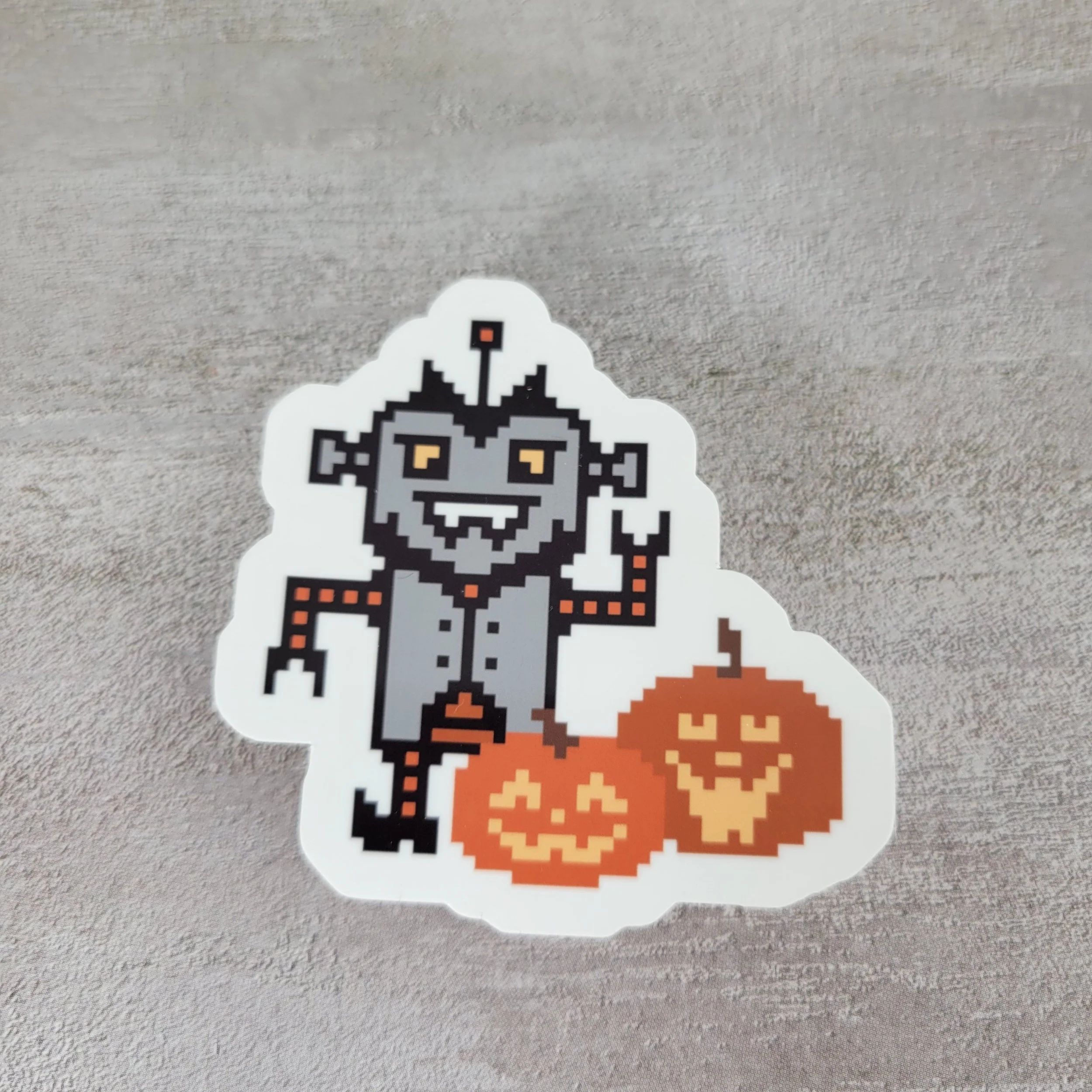 Vampire Robot Sticker