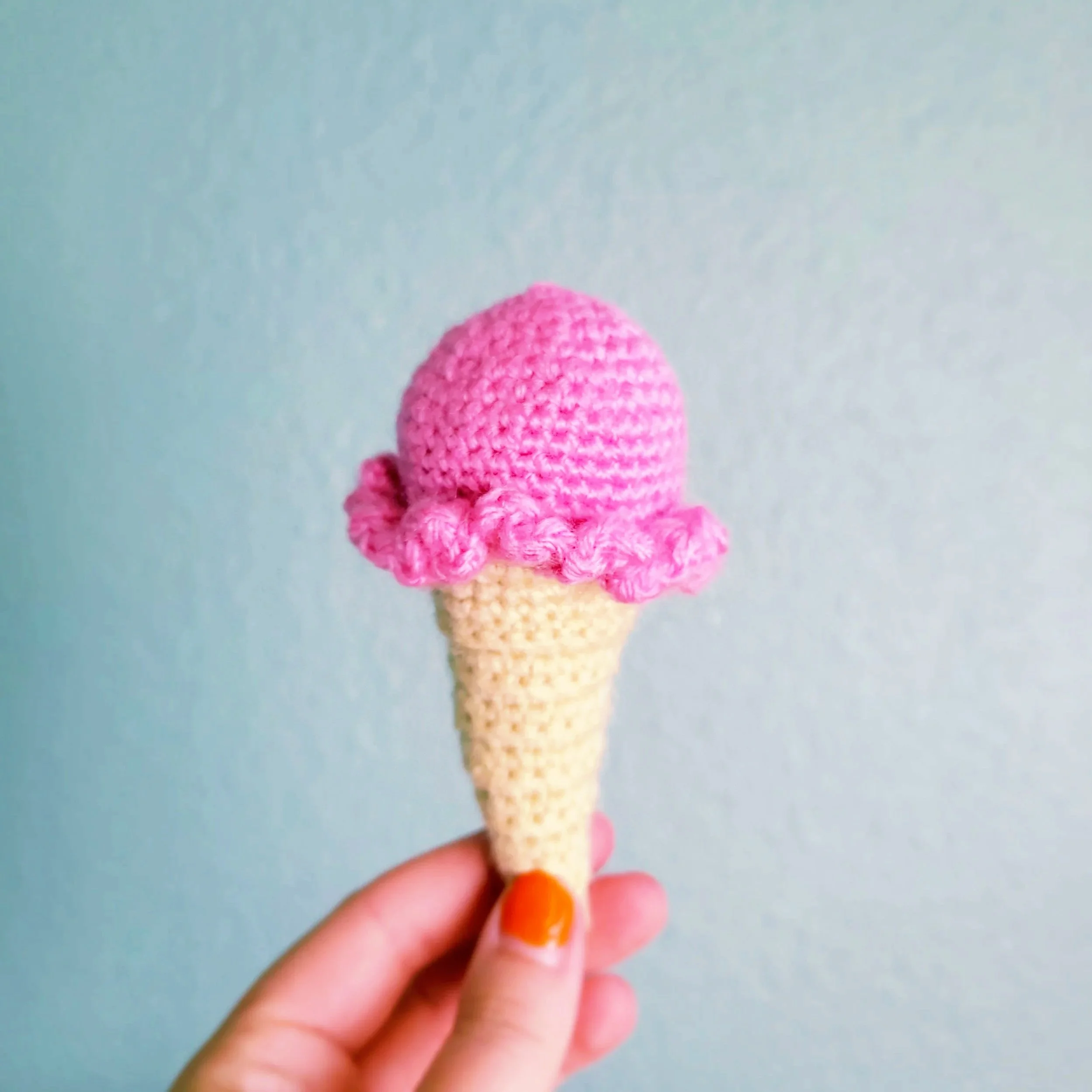 Pink Mini Ice Cream Cone
