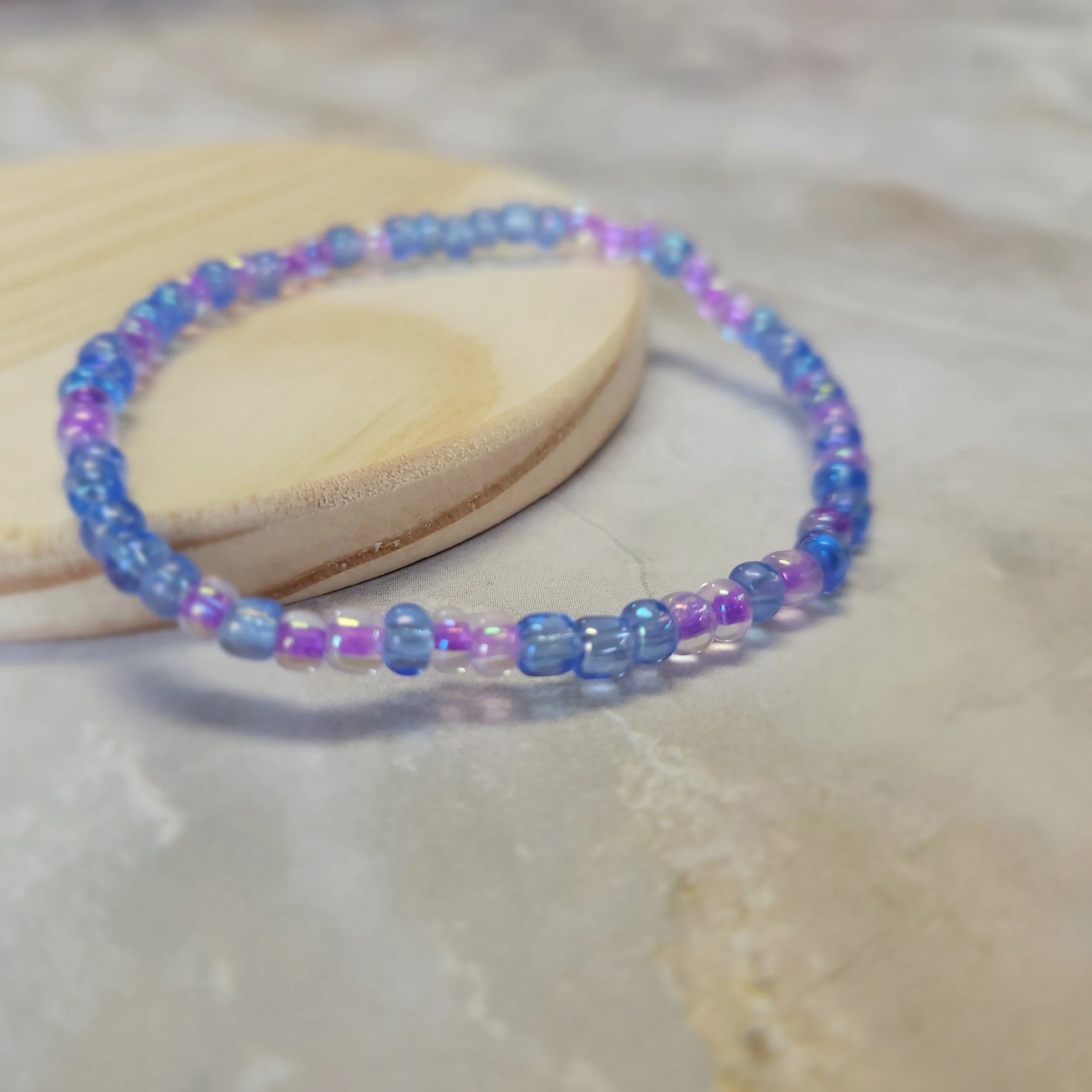 Periwinkle Beaded Bracelets