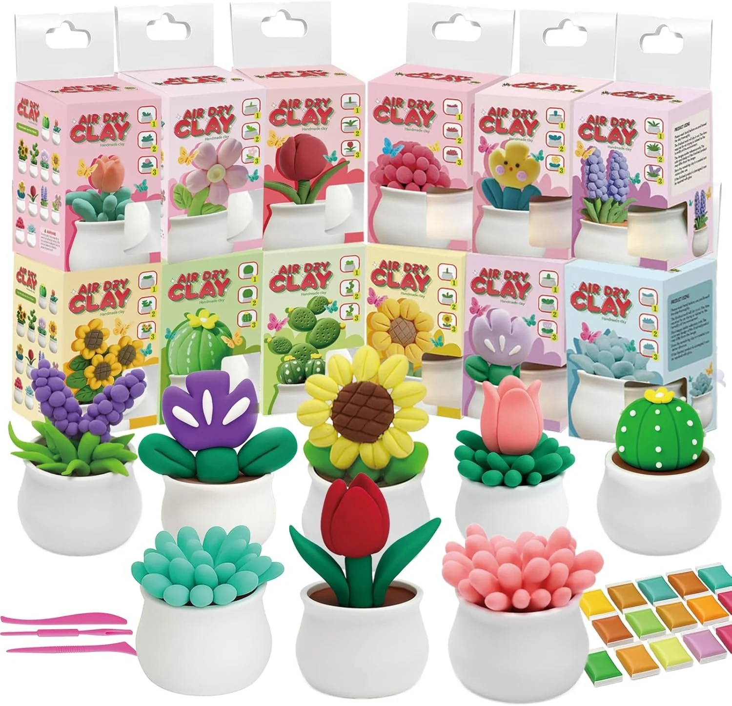 Air Dry Clay Plant Kit