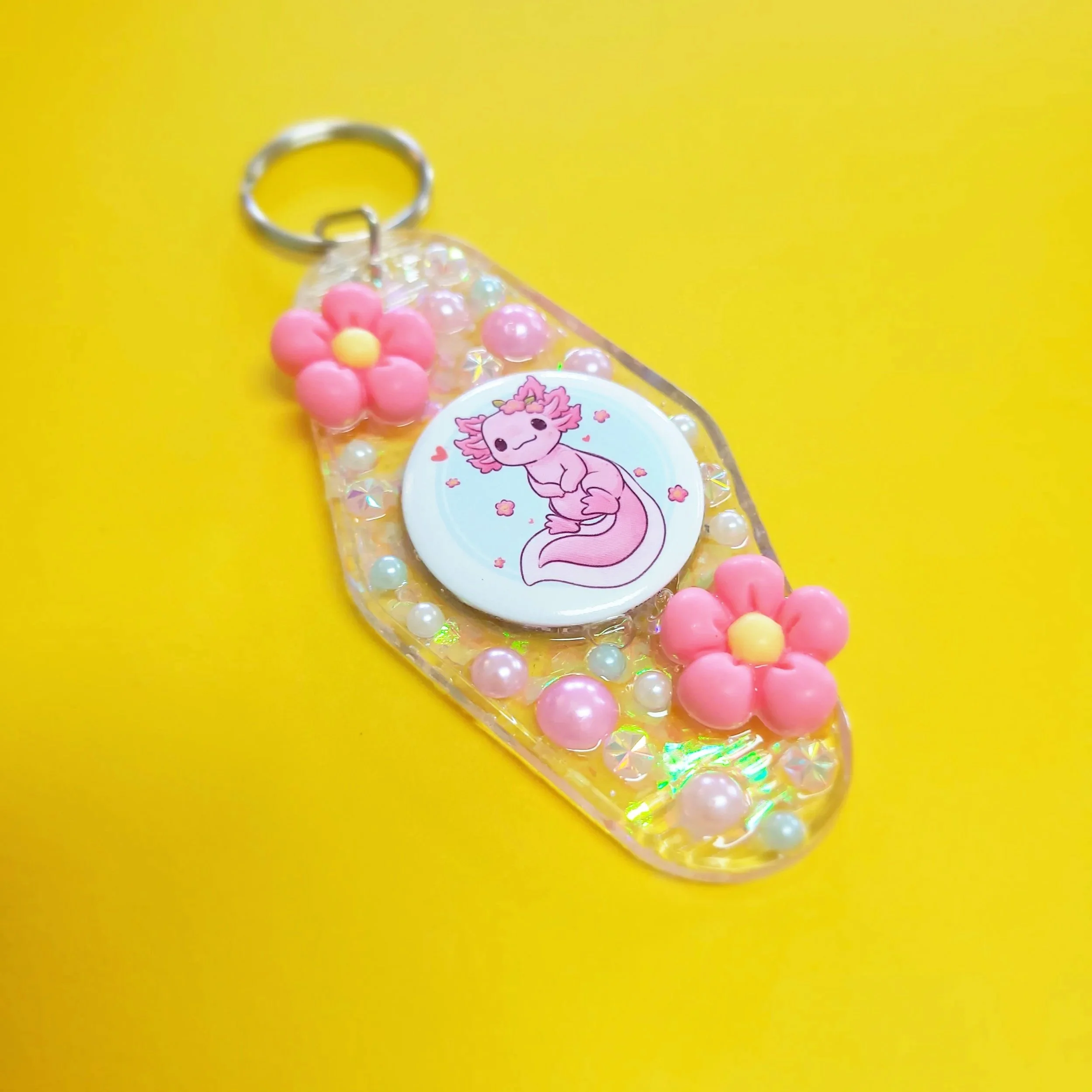 Axolotl Hotel Keychain