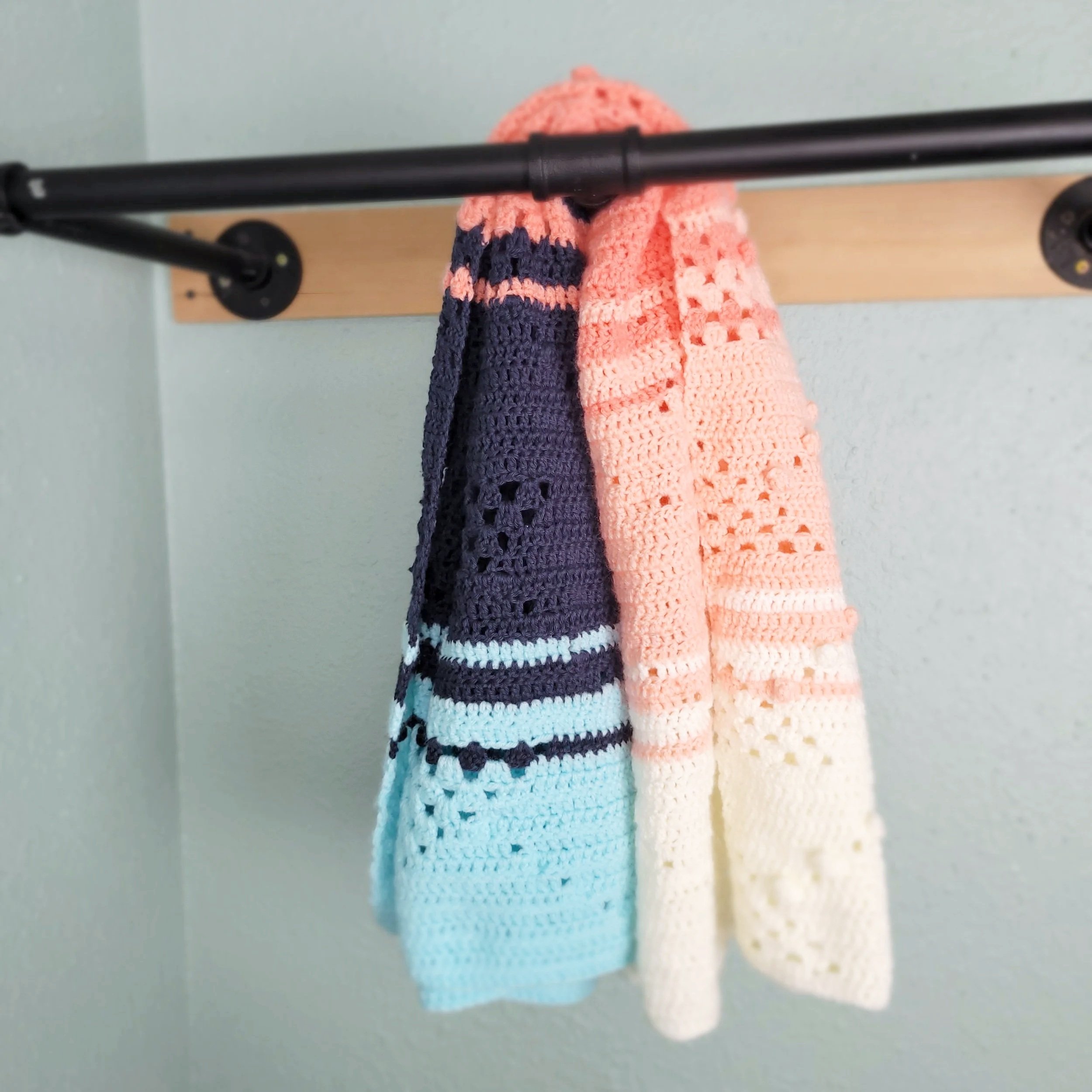 Grapefruit Crochet Toddler Blanket