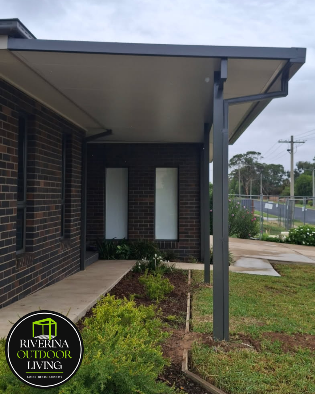 simple skillion flat Versiclad ceiling insulated roof sheet patio Riverina outdoor living wagga wagga narrandera