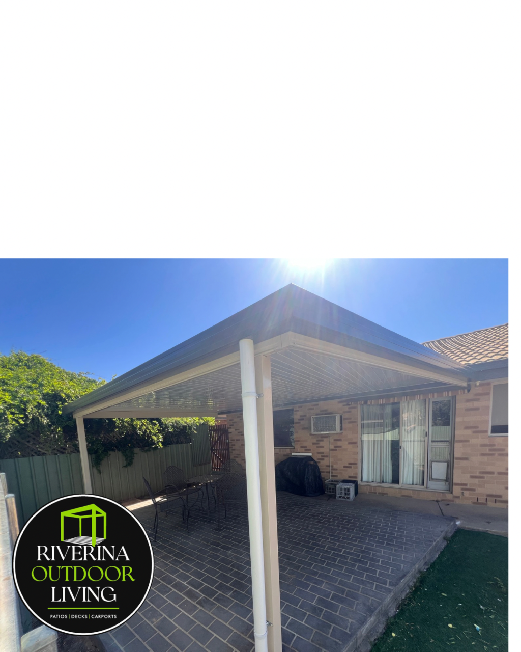 Lysaght flatdek patio Riverinaoutdoorliving