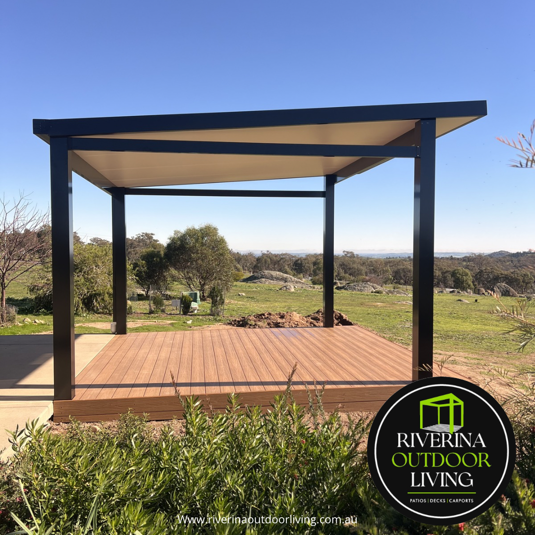 freestanding Versiclad ceiling insulated roof sheet pergola patio ecodeck deck Riverina outdoor living wagga wagga