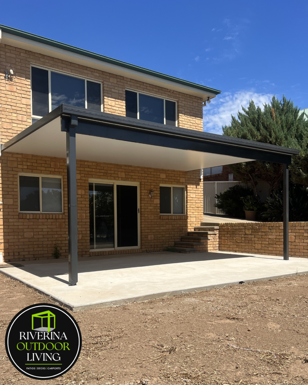 simple skillion flat Versiclad insulated patio Riverina outdoor living wagga wagga