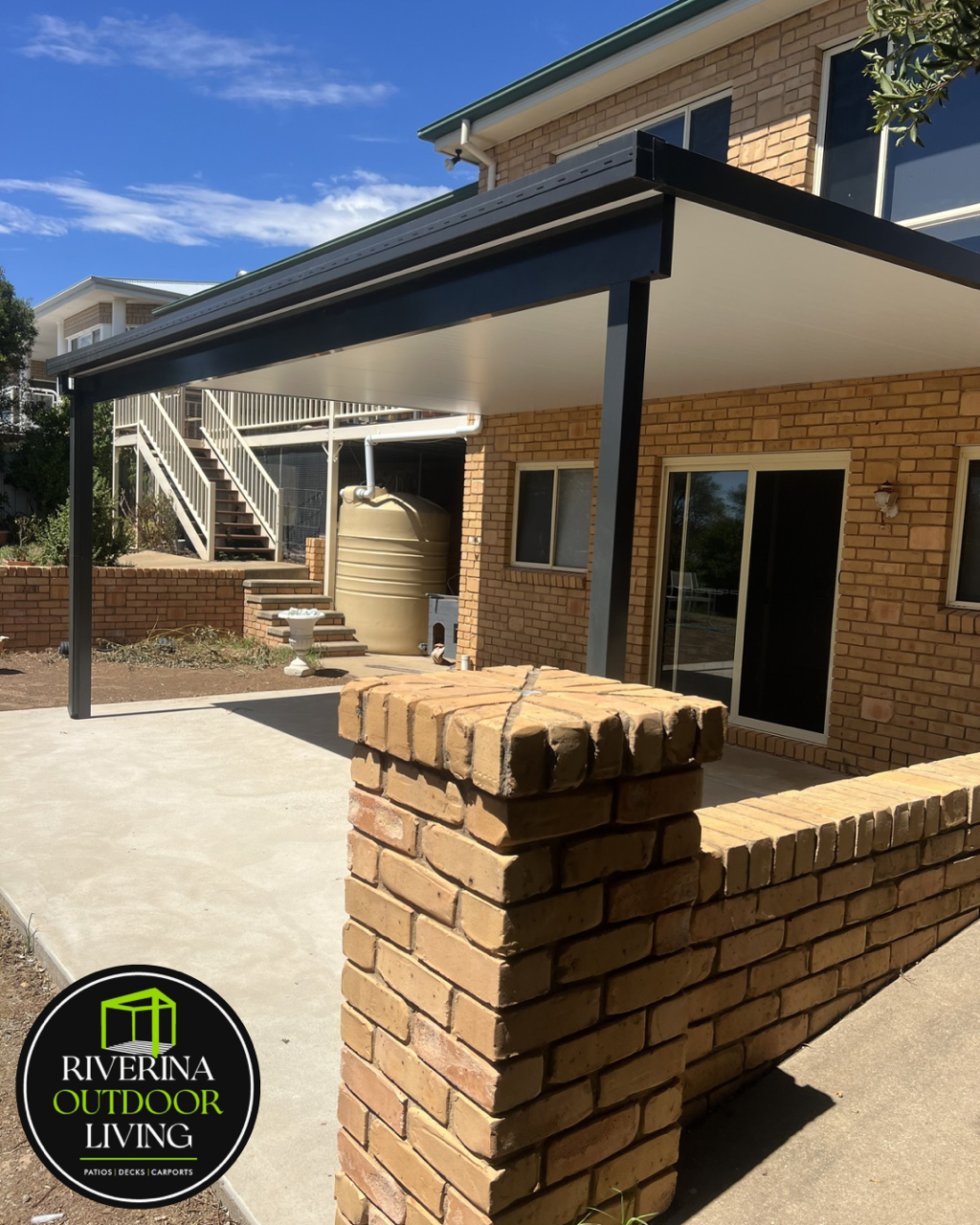simple skillion flat Versiclad insulated patio Riverina outdoor living wagga wagga