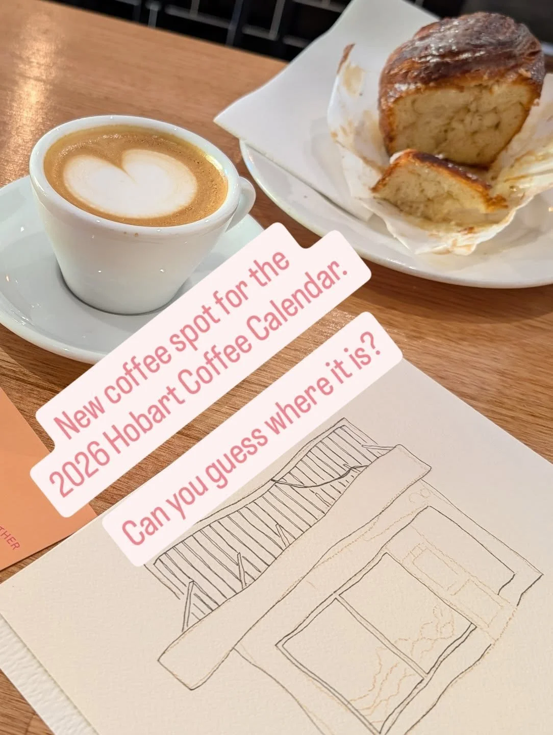 Can you guess this local coffee roaster? 

I&rsquo;m a Hobart artist capturing the best local caf&eacute;s in drawings for my 2026 Coffee Calendar. Follow along to discover your next favourite spot as I bring the city to life, one sketch at a time!

