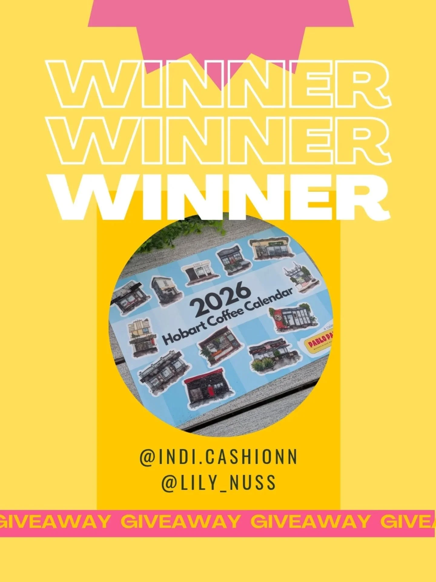 🎉 GIVEAWAY WINNERS! 🎉
Huge congratulations to @indi.cashionn + @lily_nuss - you&rsquo;ve each won a Hobart Coffee Calendar! ☕💛

To everyone who entered, tagged your coffee dates, and shared the love for Hobart&rsquo;s caf&eacute; scene - thank you