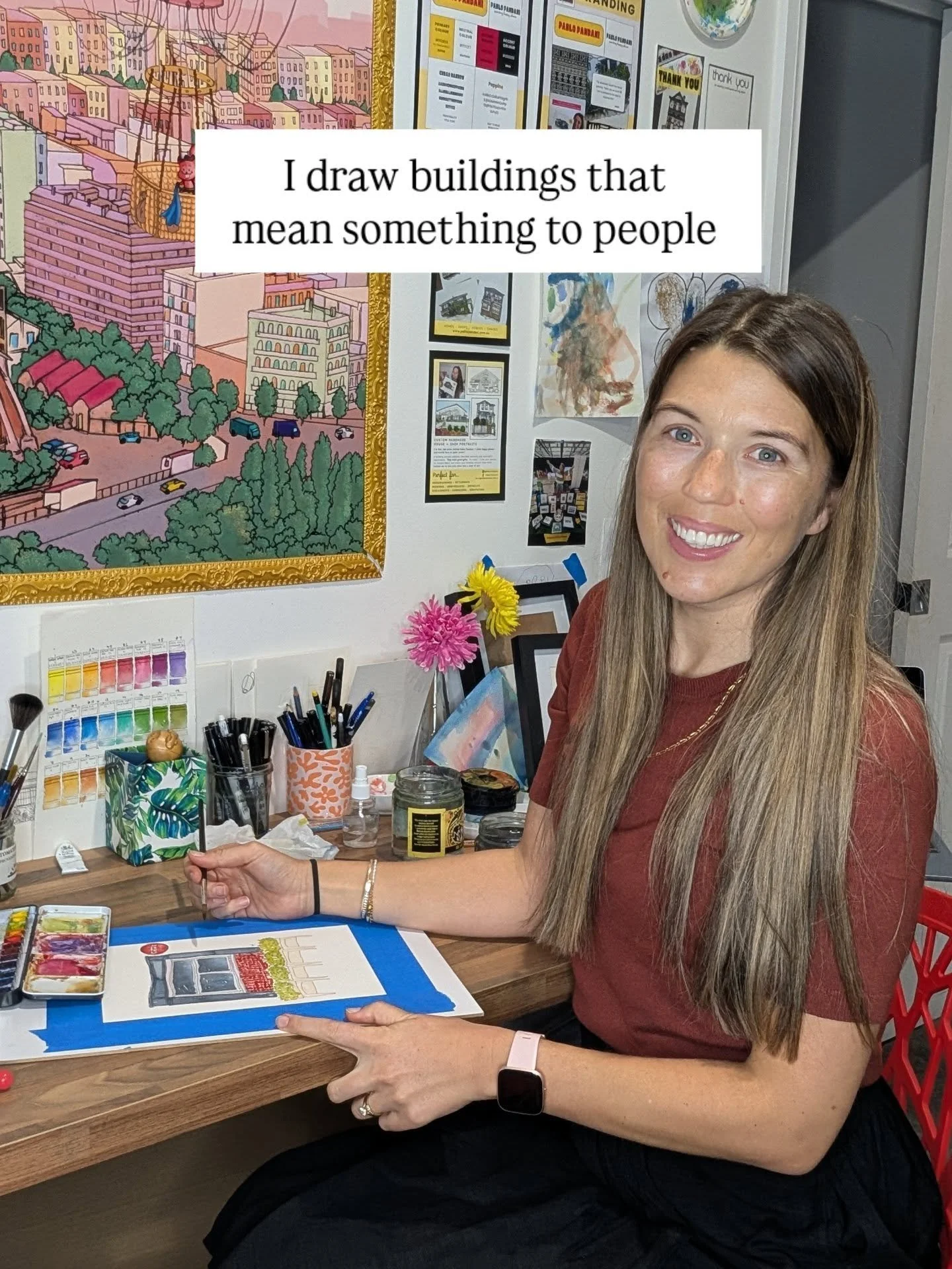 In case you're new here - hi, I'm Bec 👋

I'm a Tasmanian artist and I draw buildings. Houses, shopfronts, cafes - any place that holds a memory or a story worth keeping.

Every portrait starts with a photo you send me and ends up as something you'll