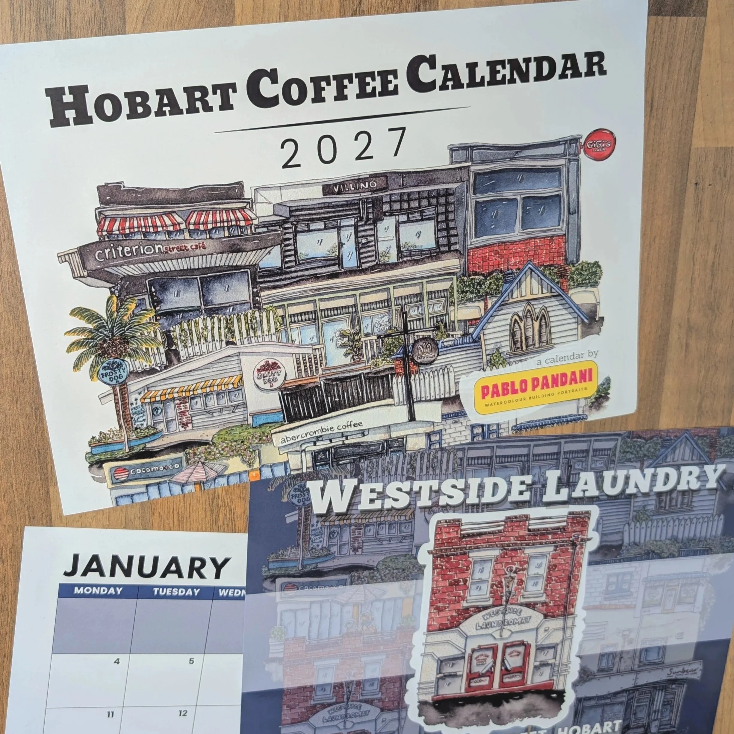 2027 Hobart Coffee Calendar