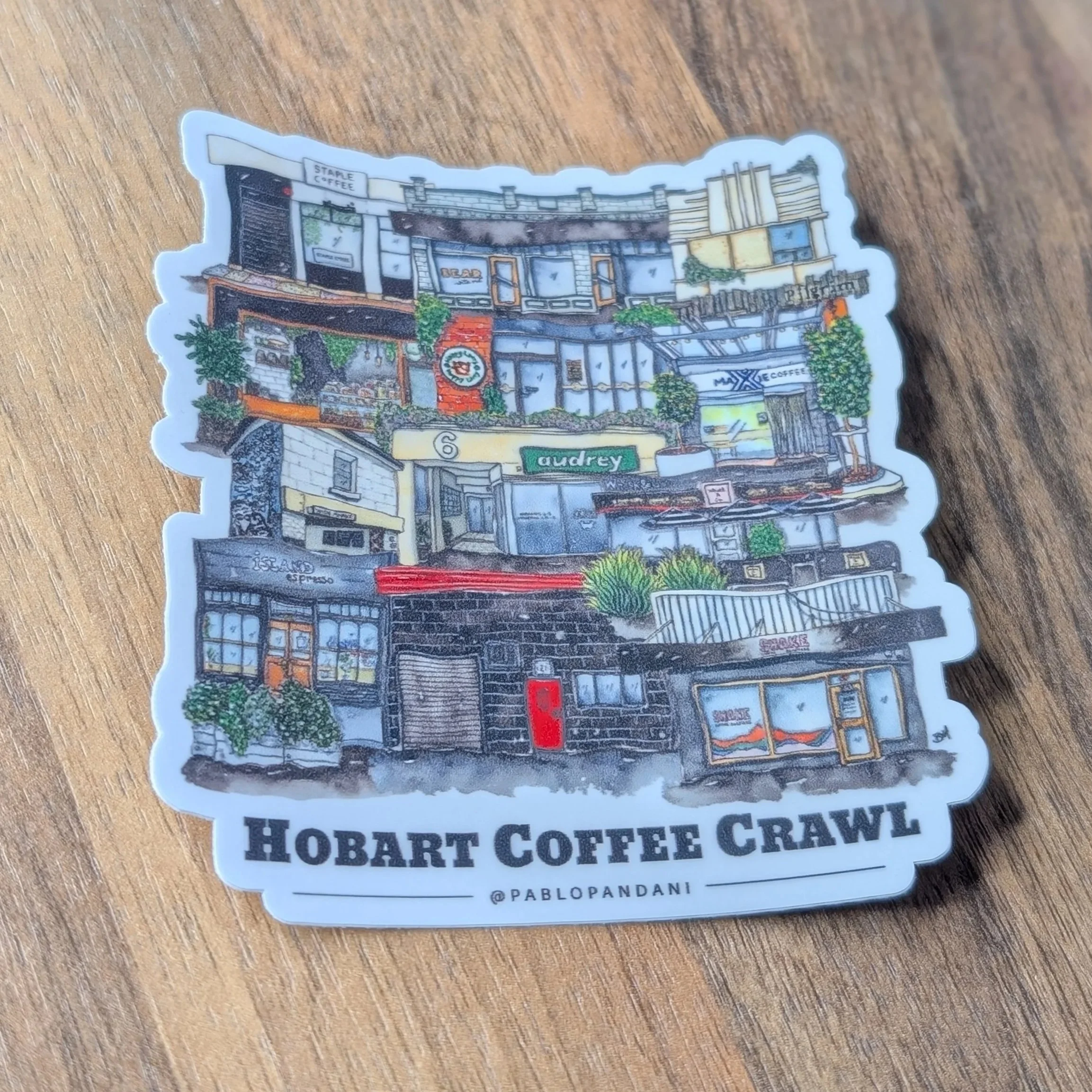 2027 Hobart Coffee Crawl Sticker