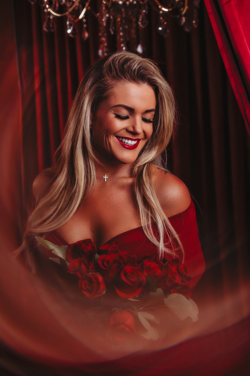 Valentine’s Day boudoir experience for Northern Utah women celebrating confidence and self love