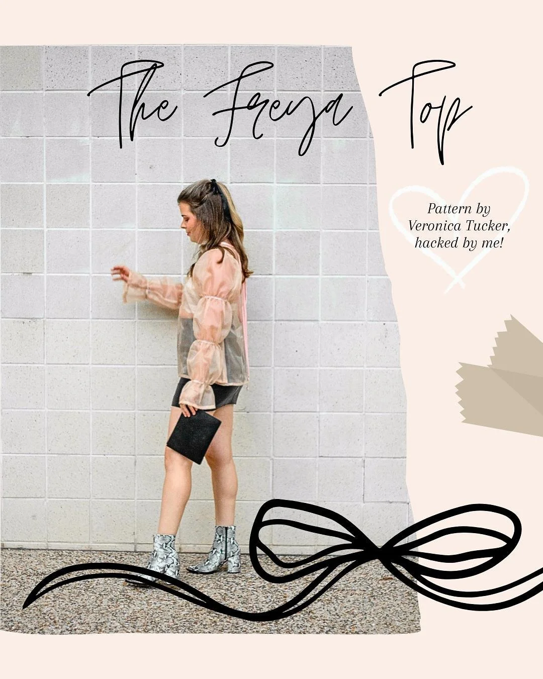 Finally got the chance to take my little Freya out for a date night this weekend and she did not disappoint 🎀 pattern by @veronicatuckerthelabel fabric and a few small hacks by me 🪡 
 ✿ silk organza fabric from @wearethefabricstore that I&rsquo;ve 