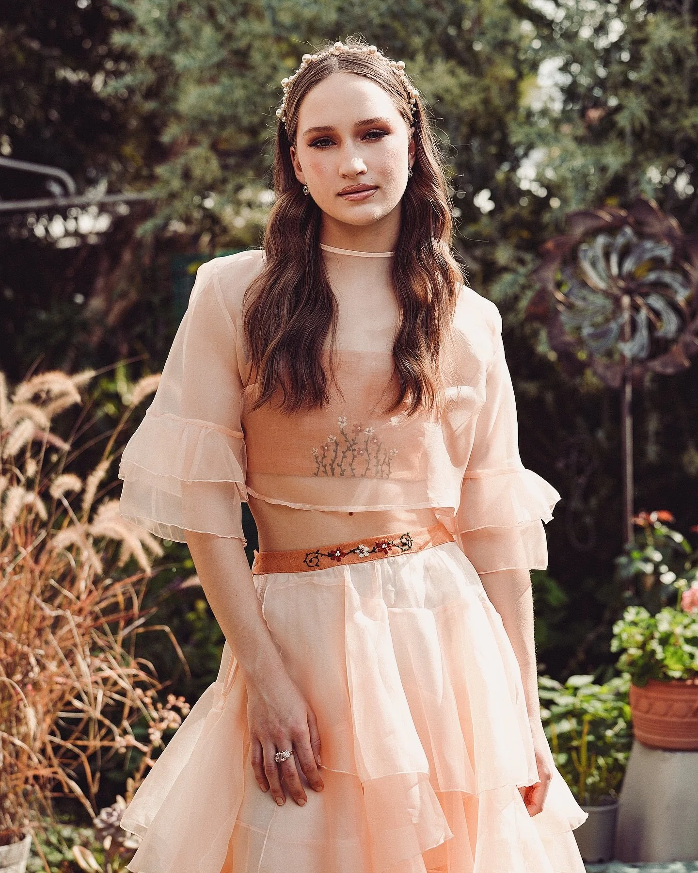 Reminiscing this evening on this beautiful photoshoot that included my ruffled skirt and top matching set designed for the Secret Garden runway for @ekkafashion last year 🍄🪷🤍💫
I am so excited to get to the second half of this year where I&rsquo;l