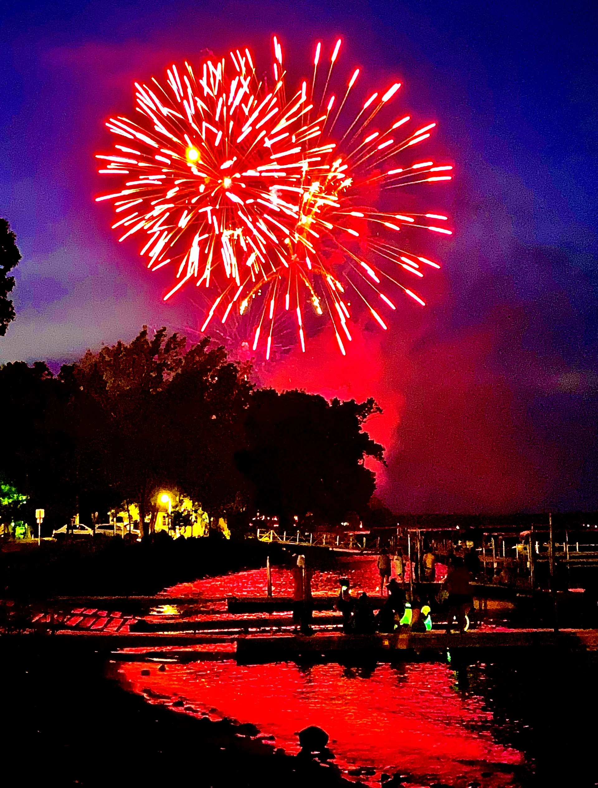 fireworks over Green Lake_Spicer, MN