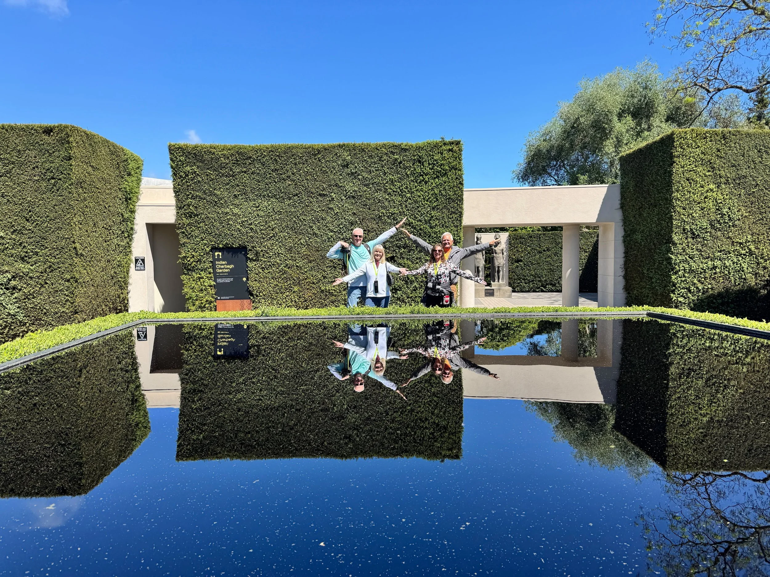 Hamilton Gardens Reflective Pool - Great North Tours