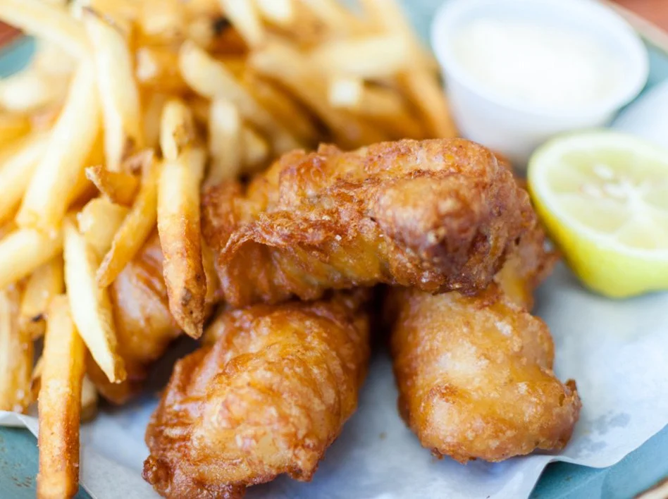 Pescado y patatas fritas de Nueva Zelanda