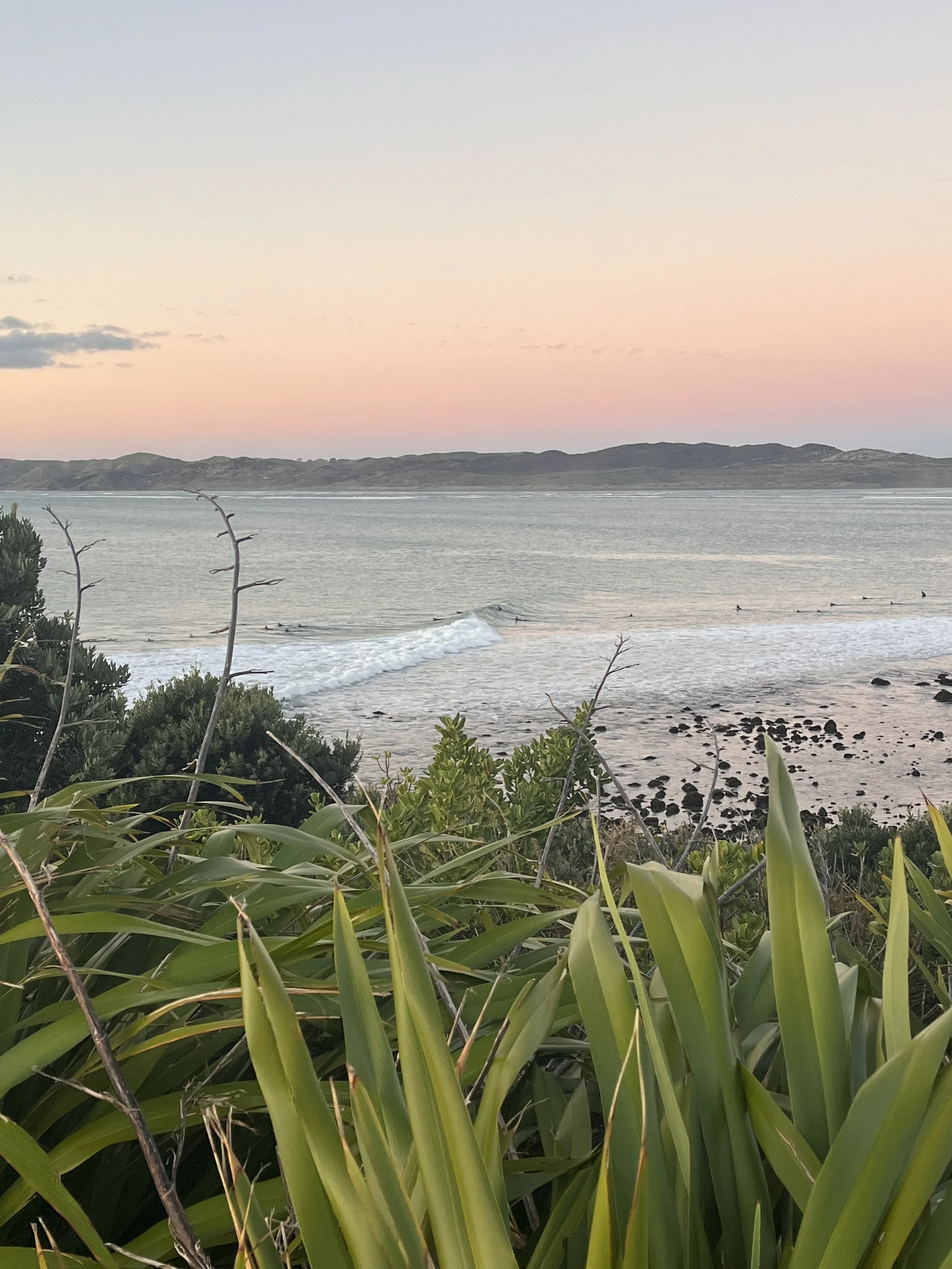 Sunset Raglan West Coast NZ