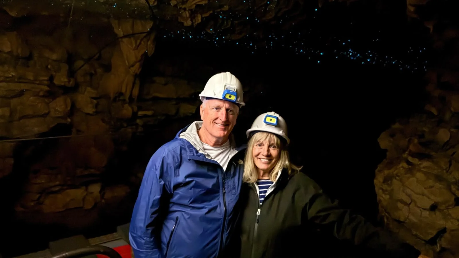 Guests at the Waitomo Glow Worm Caves New Zealand - Great North Tours