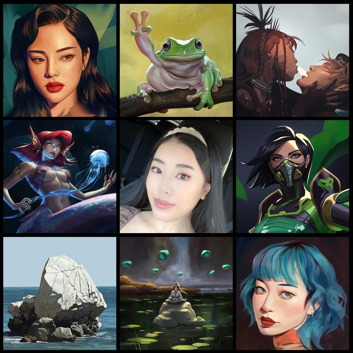 Finally doing one of these!! 😋
I always feel like I never have enough updated art to show, but since I&rsquo;ve been doing dailies this year I feel like I&rsquo;ve grown my skills and my portfolio significantly! I love the idea of compiling a wide b