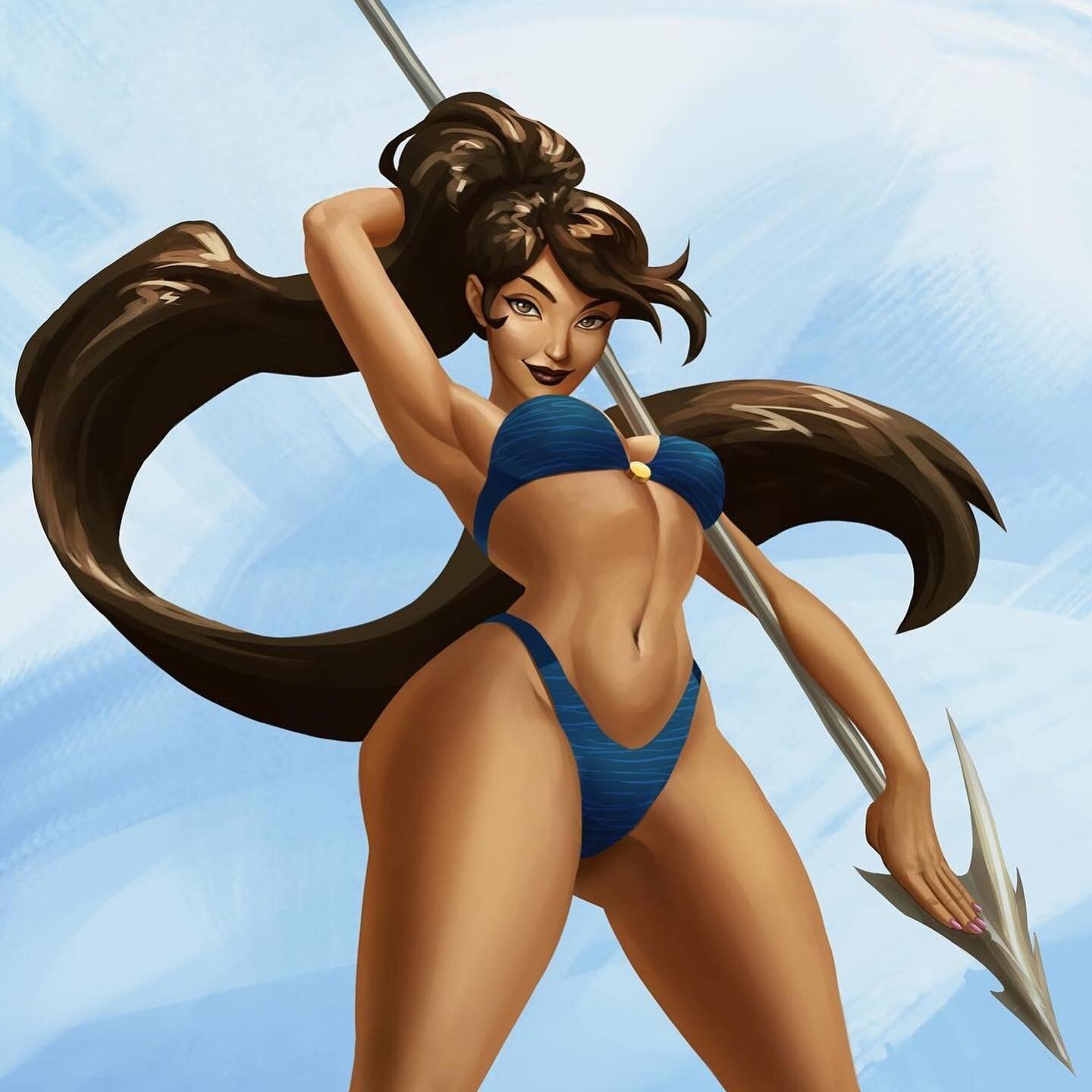 Hello! I just wanted to announce that I made a Twitch account for Art where I&rsquo;ll be streaming some dailies and shenanigans!! I had my first stream yesterday where I streamed for 8 hours painting this Bikini Nidalee ~ also, here&rsquo;s some dai