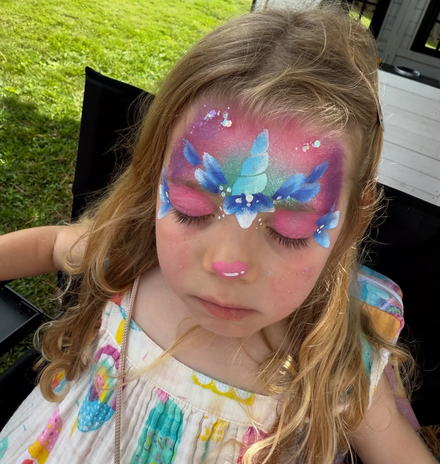 Some recent speedy unicorns 🦄 (trying to catch up on all the posts I need to make) #facepaintforkids #goldilocksfacepaints #unicornfacepaint