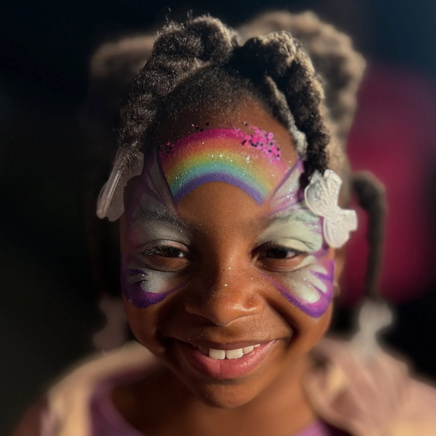 Butterfly from last night! #butterflyfacepaint