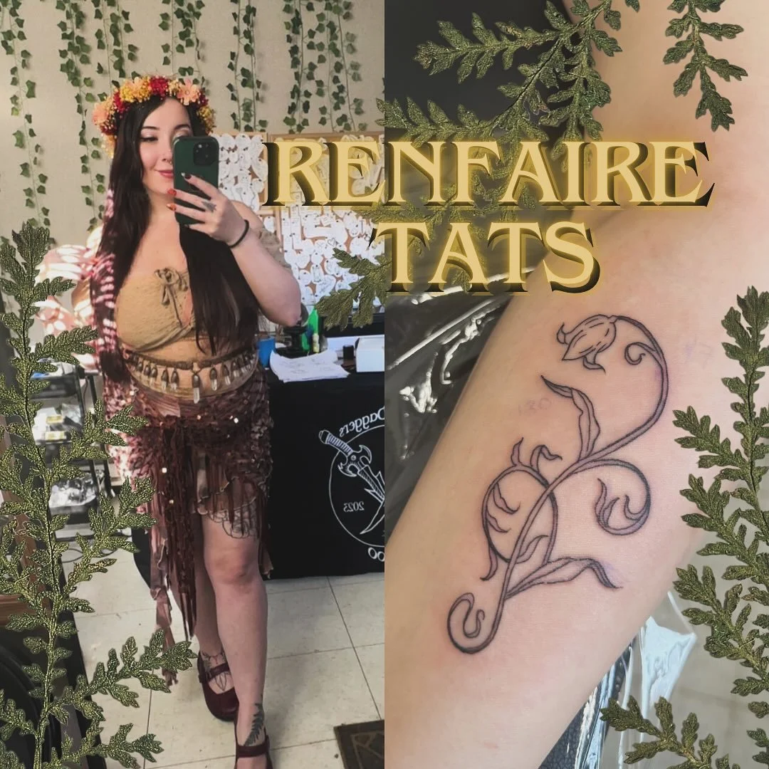 A busy fun weekend at @ctfaire guest spotting with @doubledaggerstattoo (thanks for having me!!) 🌿✨🫶
Thanks to everyone who added to the weasel army, and many others from the special fae weekend flash not all is pictured! Loved meeting all the faes