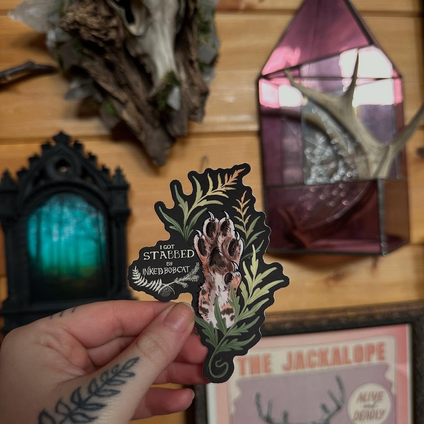 New sticker!! To be earned by venturing to my little fae corner here in 📍 westerly RI at @blackvelvetink_ri 🌿
🌟 booking January &amp; February! Or keep an eye out for surprise openings 
.
.
.
#newenglandtattooartist #cttattoo #ritattoo #rhodeislan