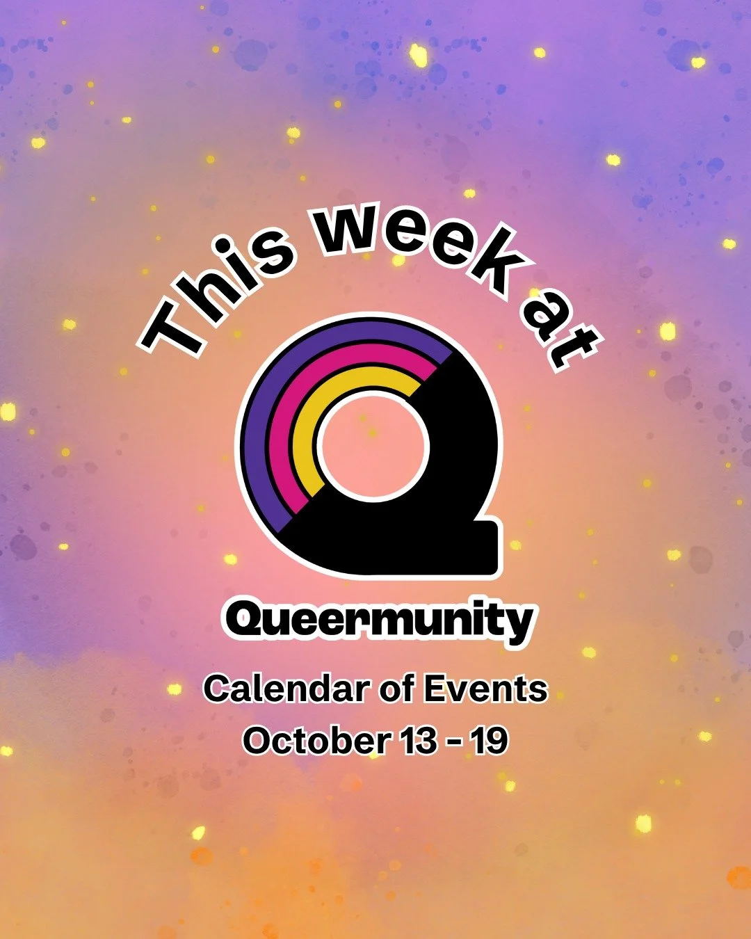 🚦What's happening this week at Queermunity: 
❤️ Knit Happens
Monday, October 13, 4:00 – 8:00 pm
Weekly on Monday 
🧡 Creative Collaborations Networking Event
Monday, October 13, 5:00 – 8:00 pm
💛 Trans Health Insurance Enrollment Assi
