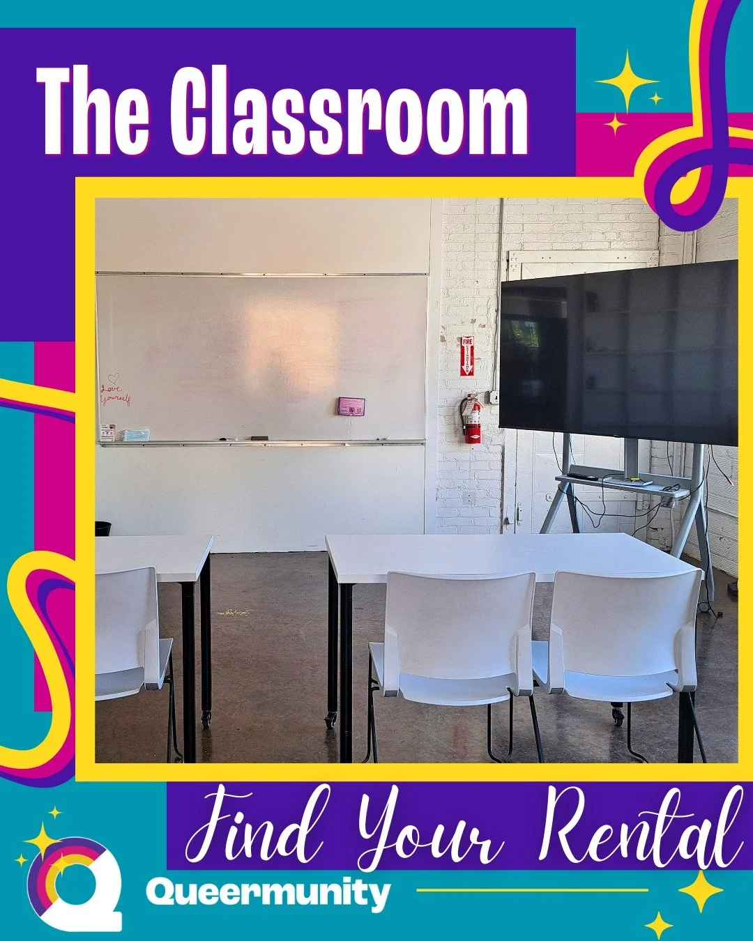 ✨ Welcome to The Classroom ✨
A space made for sharing, learning, and creating. Whether you're hosting a training session, story circle, or artistic event, The Classroom offers the perfect setting for ideas to flow and community to grow. 🌱
With a w
