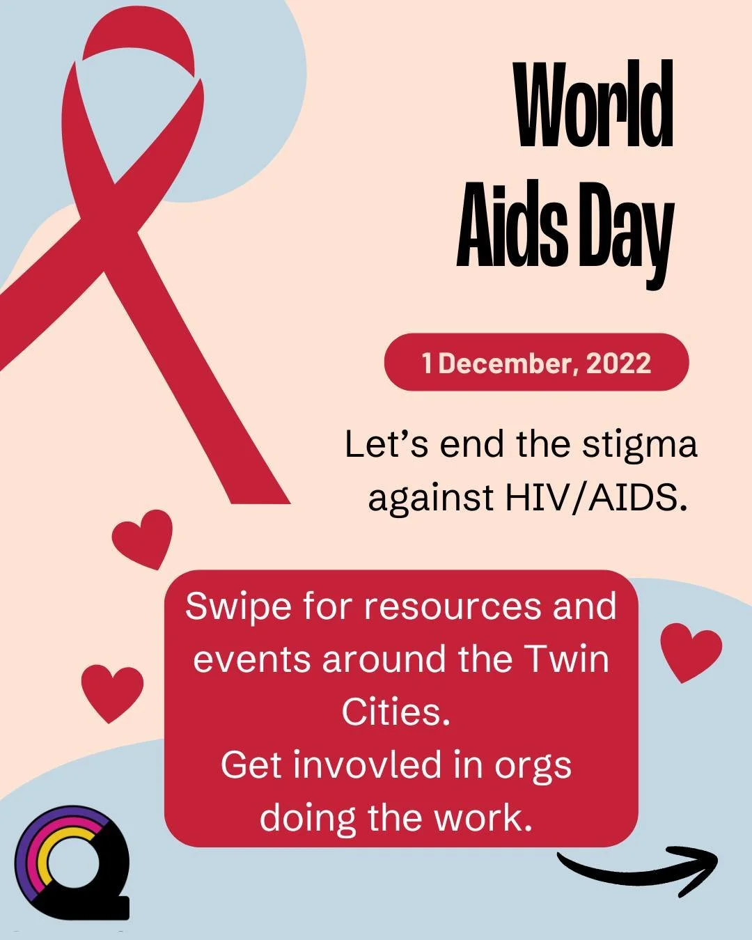 Dec 1 is World AIDS Day

Today, and every day, we honor the resilience of people living with HIV and recommit to building a future where stigma has no place.

At Queermunity, we believe that care, prevention, and community support save lives.

✨ Prev