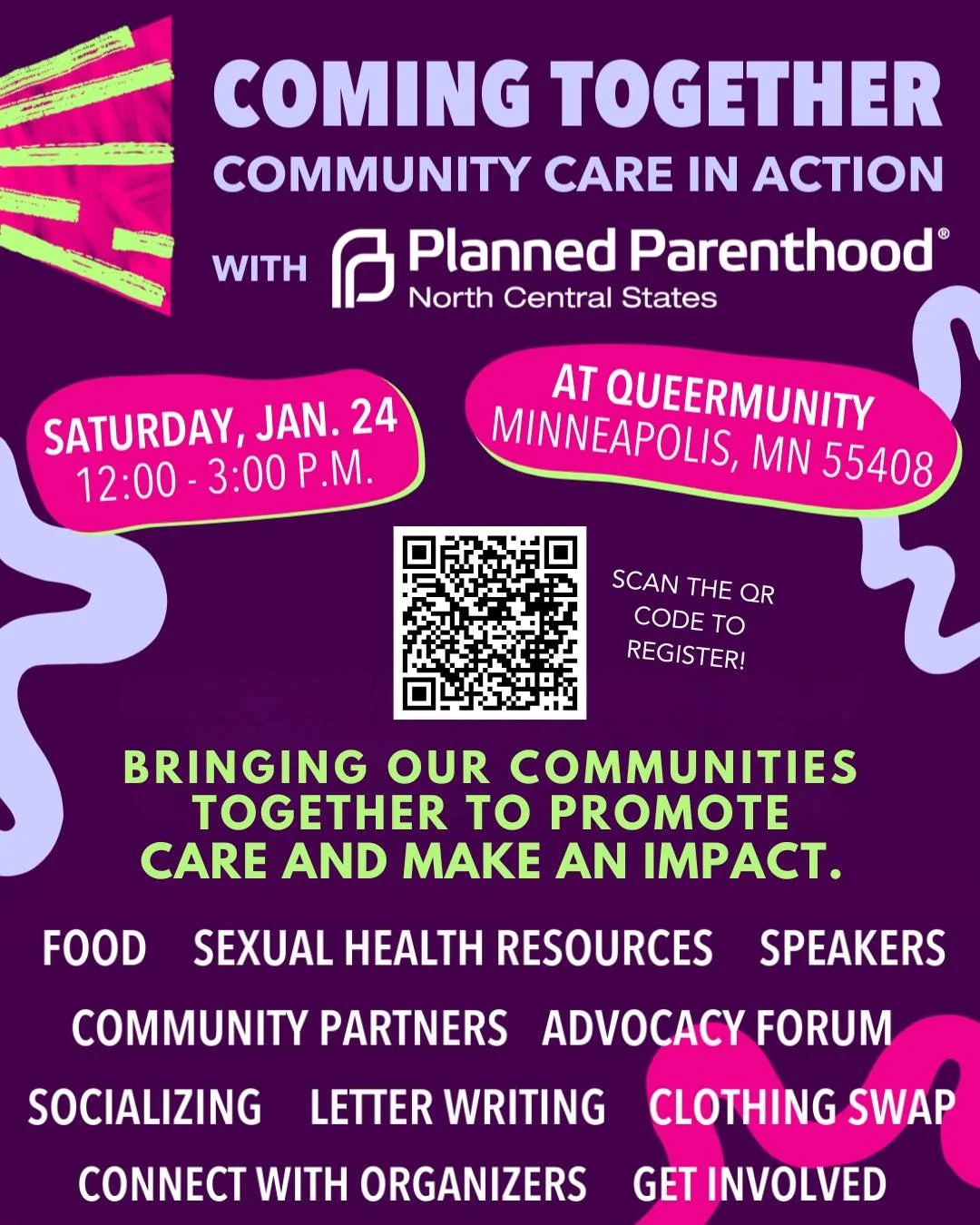 In just 1 year of the Trump administration, we have witnessed a rise in targeted attacks and harmful rhetoric towards many communities we hold dear.

Join Planned Parenthood at Queermunity for an event bringing our communities together, promoting car