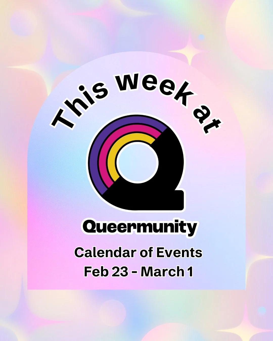 🌙 What's happening this week at Queermunity: 

❤️ Melt Mondays with @lavender.and.lights 
Monday, February 23, 4:00 &ndash; 8:00 pm
Weekly on Monday

🧡 Knit Happens
Monday, February 23, 4:00 &ndash; 8:00 pm
Weekly on Monday

💛 Trans Health Insuran