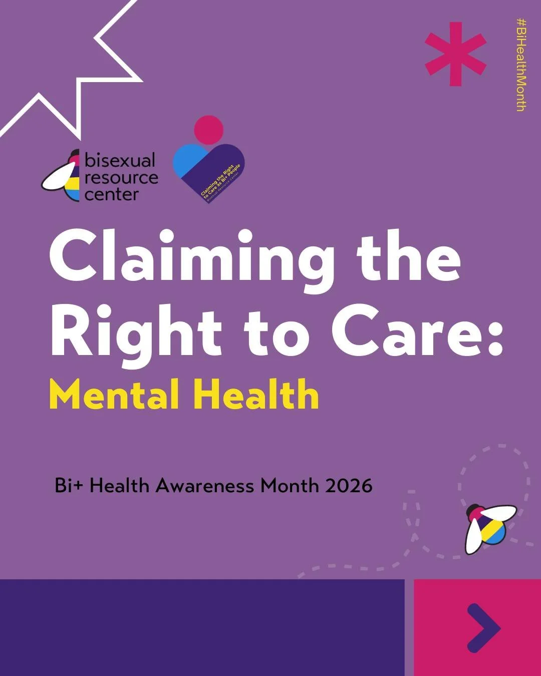 March is #BiHealthMonth 🏳️&zwj;🌈

Accessing healthcare shouldn&rsquo;t require constant self-advocacy or self-defense. This March, we&rsquo;re standing with bi+ communities to demand care without compromise. 

Bi+ identities make up a significant p