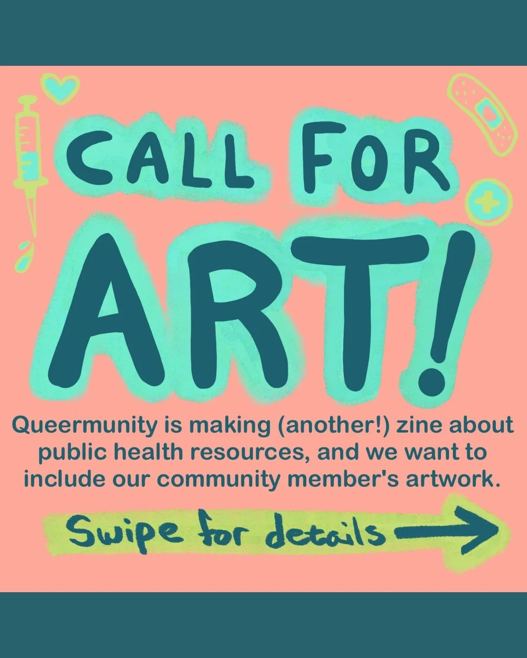 Call for Artists! 

We're doing another Health Zine with @yourfriendthamoon and need art! 

We're looking for drawings, illustrations, collages, short poems, or comics related to the theme "Joy is Resistance, Joy is Care, Joy is Health". 

