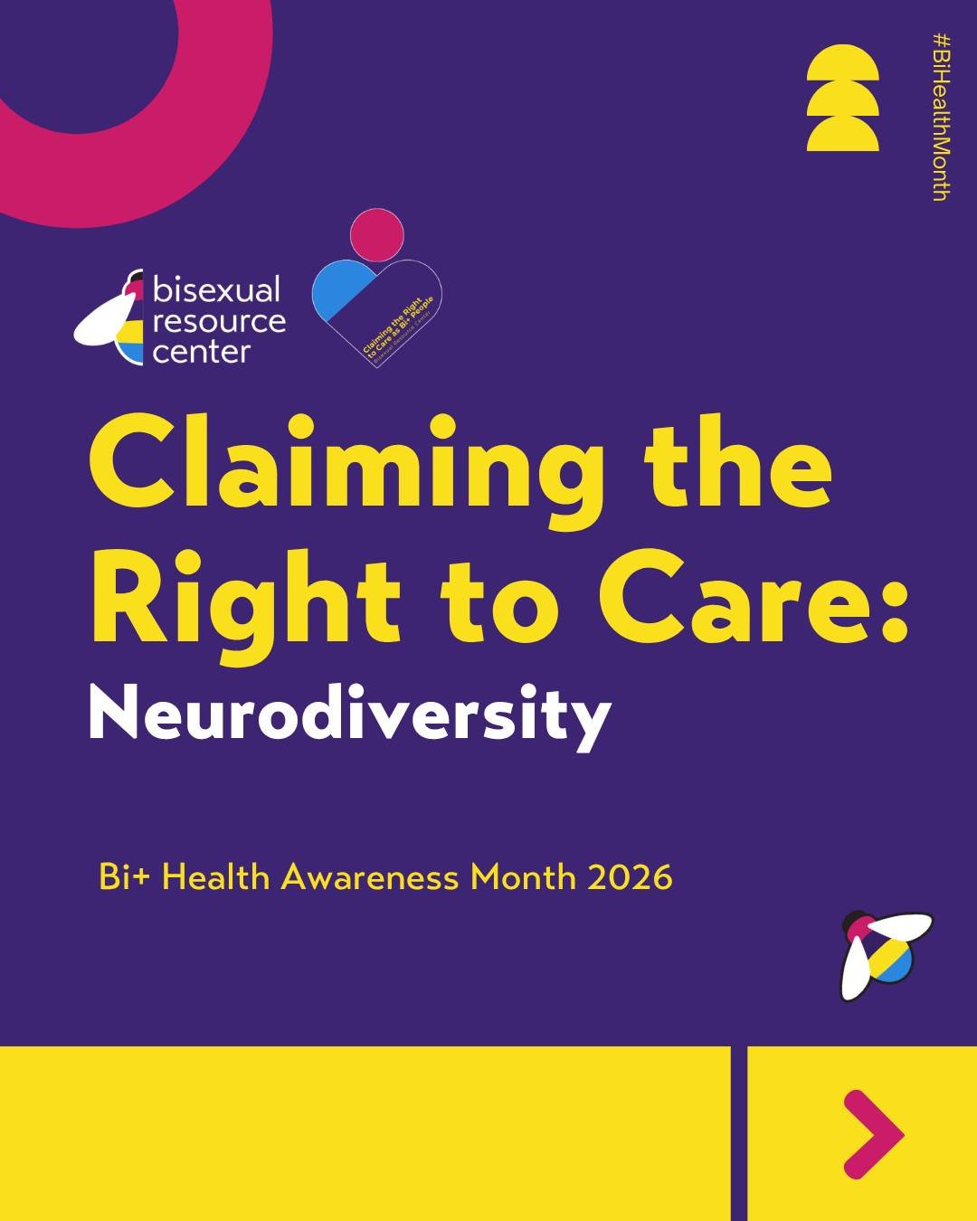 This post is all about Neurodiversity and Bi+ People! 

Check out the Bisexual Resource Center or bihealthmonth.org to learn more. 

#BiHealthMonth 🏳️&zwj;🌈