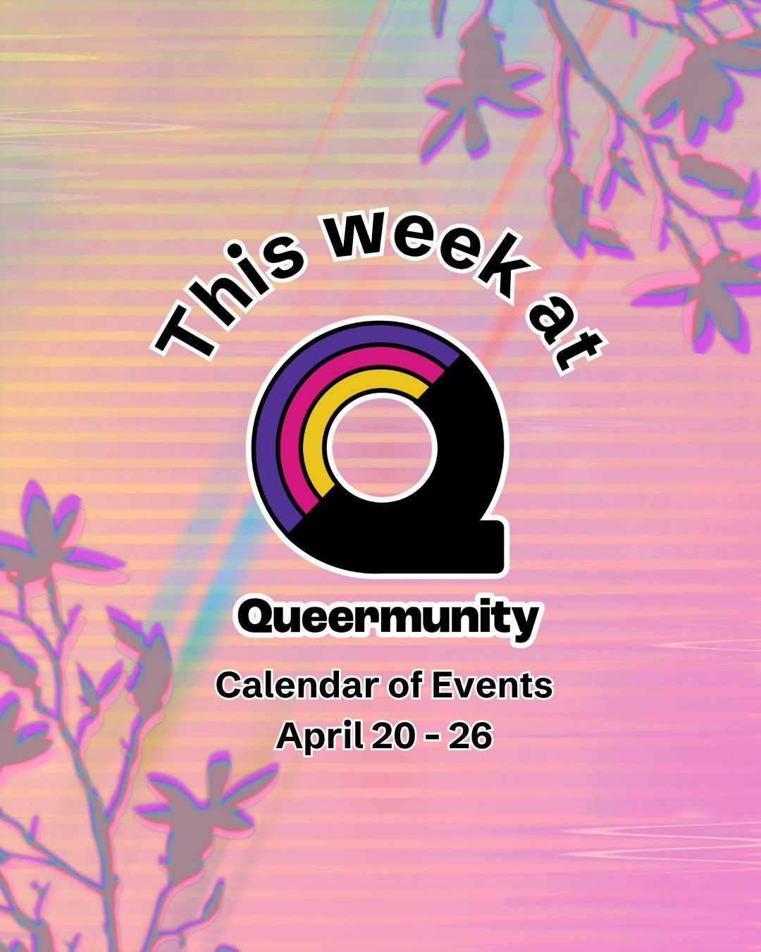 🔮 What's happening this week at Queermunity: 

🩷 Disability Lunch 'n' Learn: Self Care Through Self Expression
Tuesday, April 21, 12:00 &ndash; 1:00 pm
Monthly on the third Tuesday

❤️ TC Queer Transplants Meet-up
Wednesday, April 22, 6:00 &ndash; 