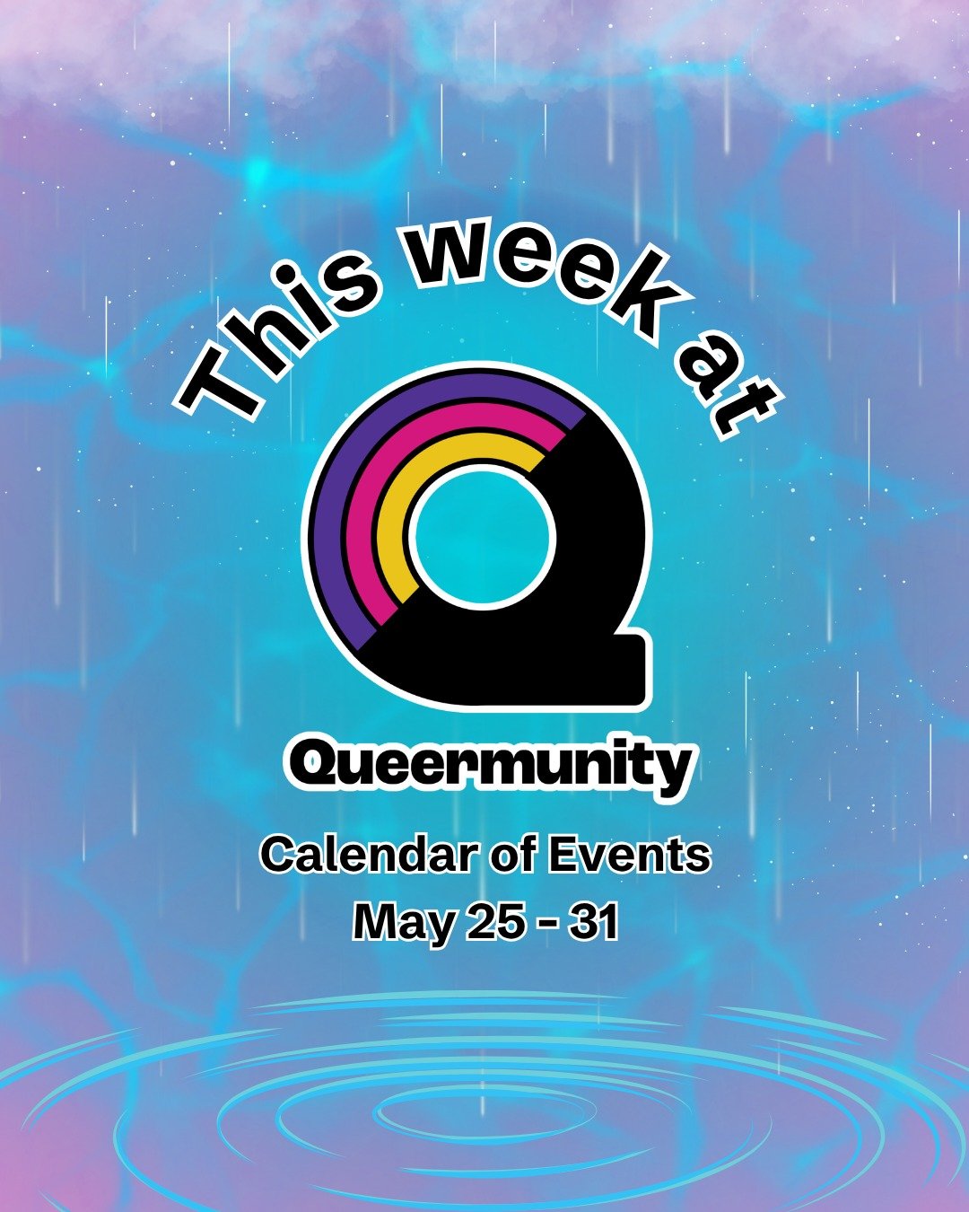 🐳 What's happening this week at Queermunity: 
 
❤️ Queermunity will be closed all day on Memorial Day
Monday, May 25

🧡 TC Queer Transplants Meet-up
Wednesday, May 27, 6:00 &ndash; 8:00 pm
Monthly on the 4th Wednesday

💛 MNSure Navigation and Tran