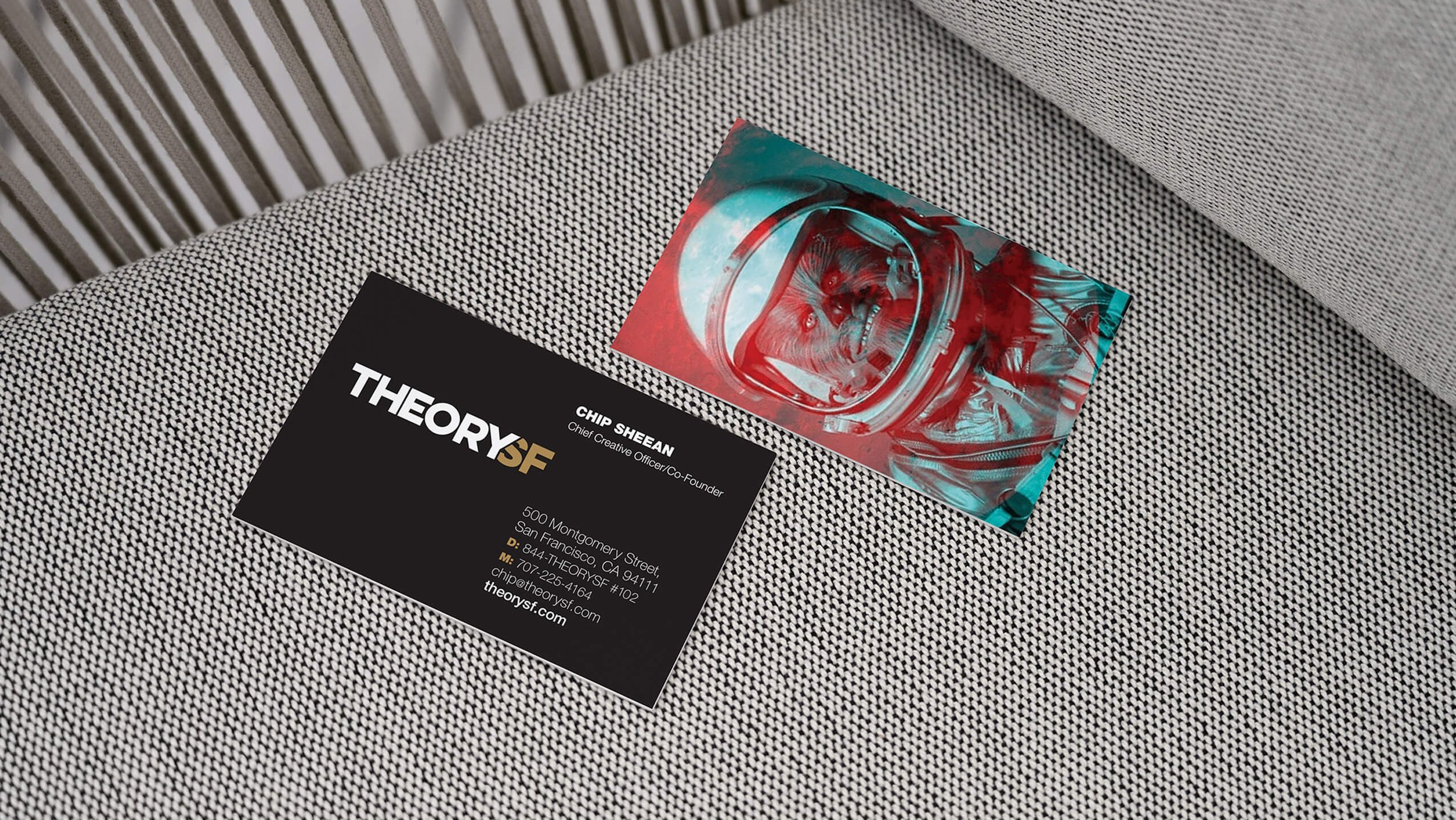 TheorySF business card design