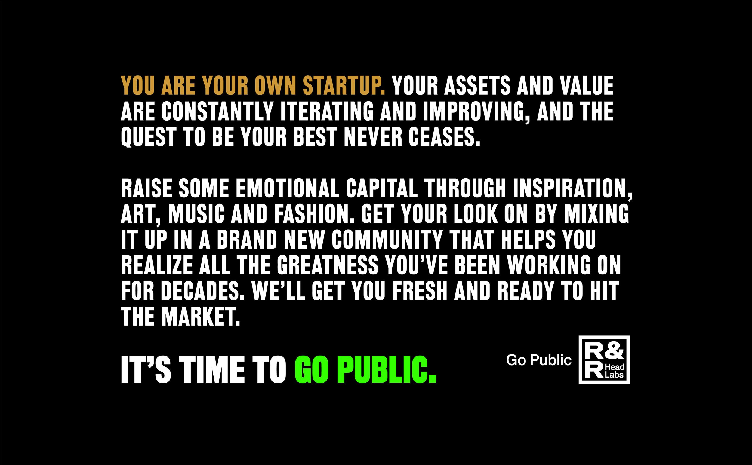 R&R Head Labs brand manifesto