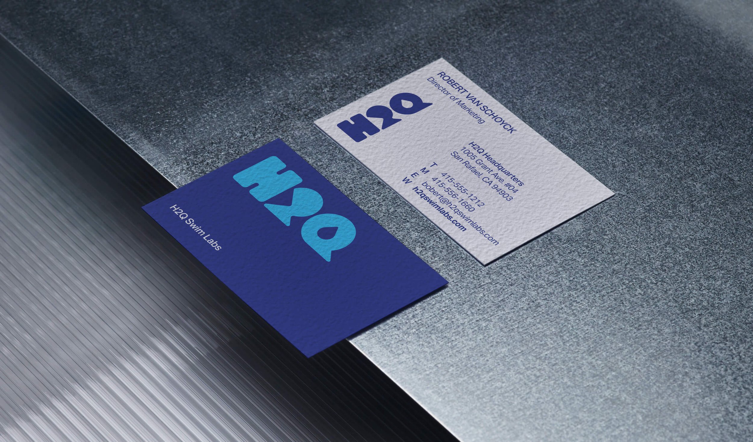 H2Q business card design