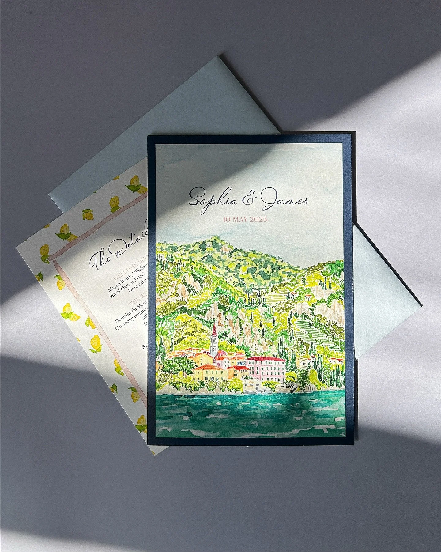 For the elegant and artful lakeside affair 🍋