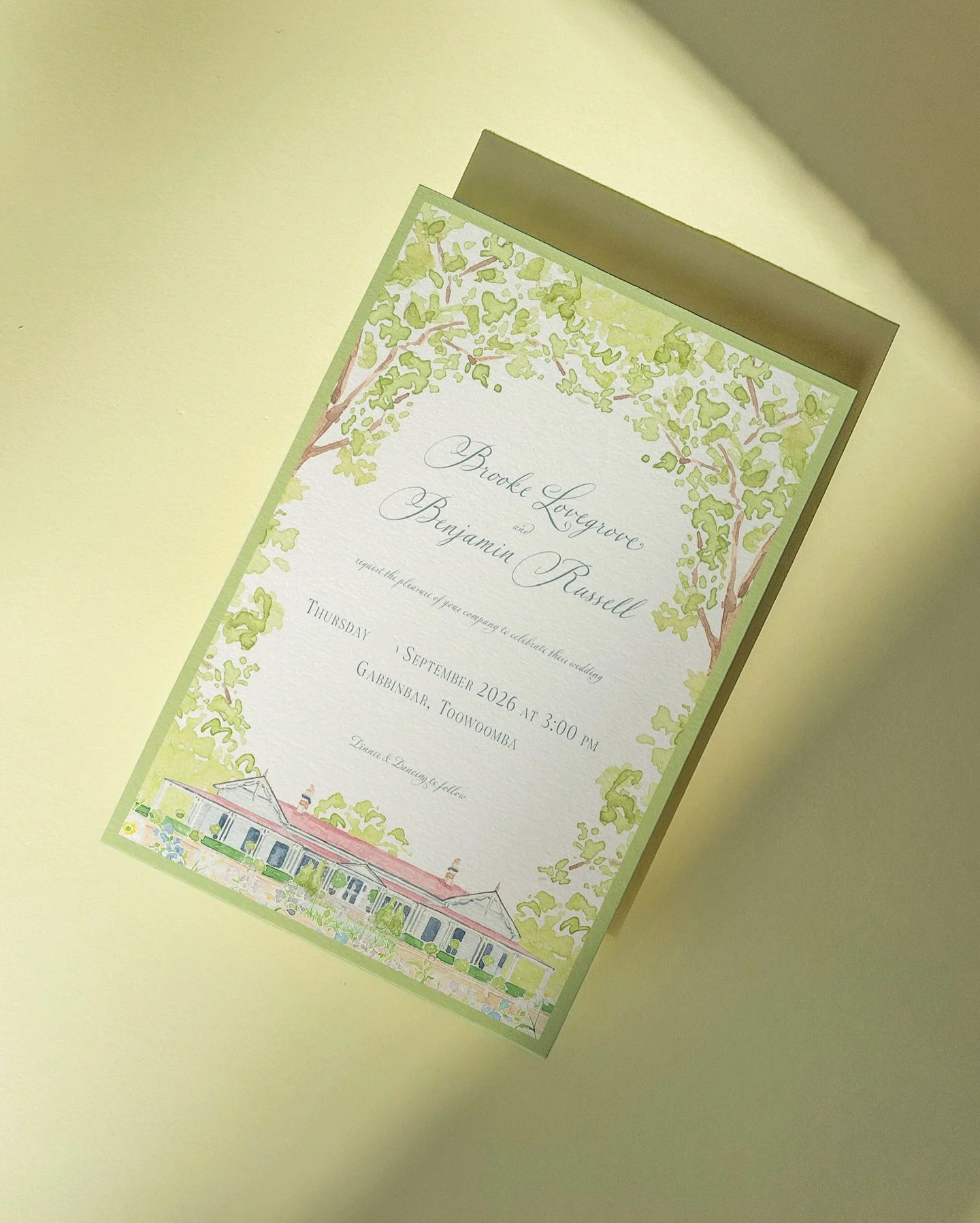 An elegant first impression, inspired by @gabbinbar and its gardens.

💌 #weddingstationery #fineartwedding #australianwedding