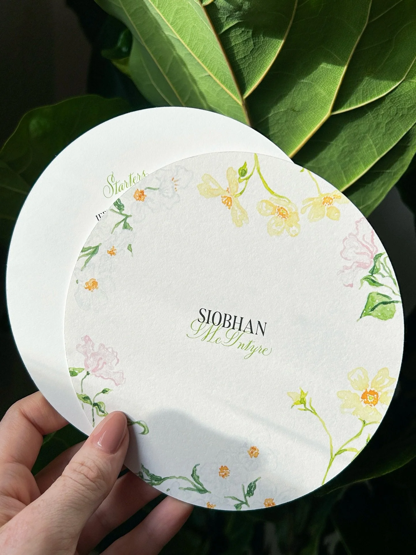 It&rsquo;s finally Spring!! Thinking of these elegant menus from last year 🌷