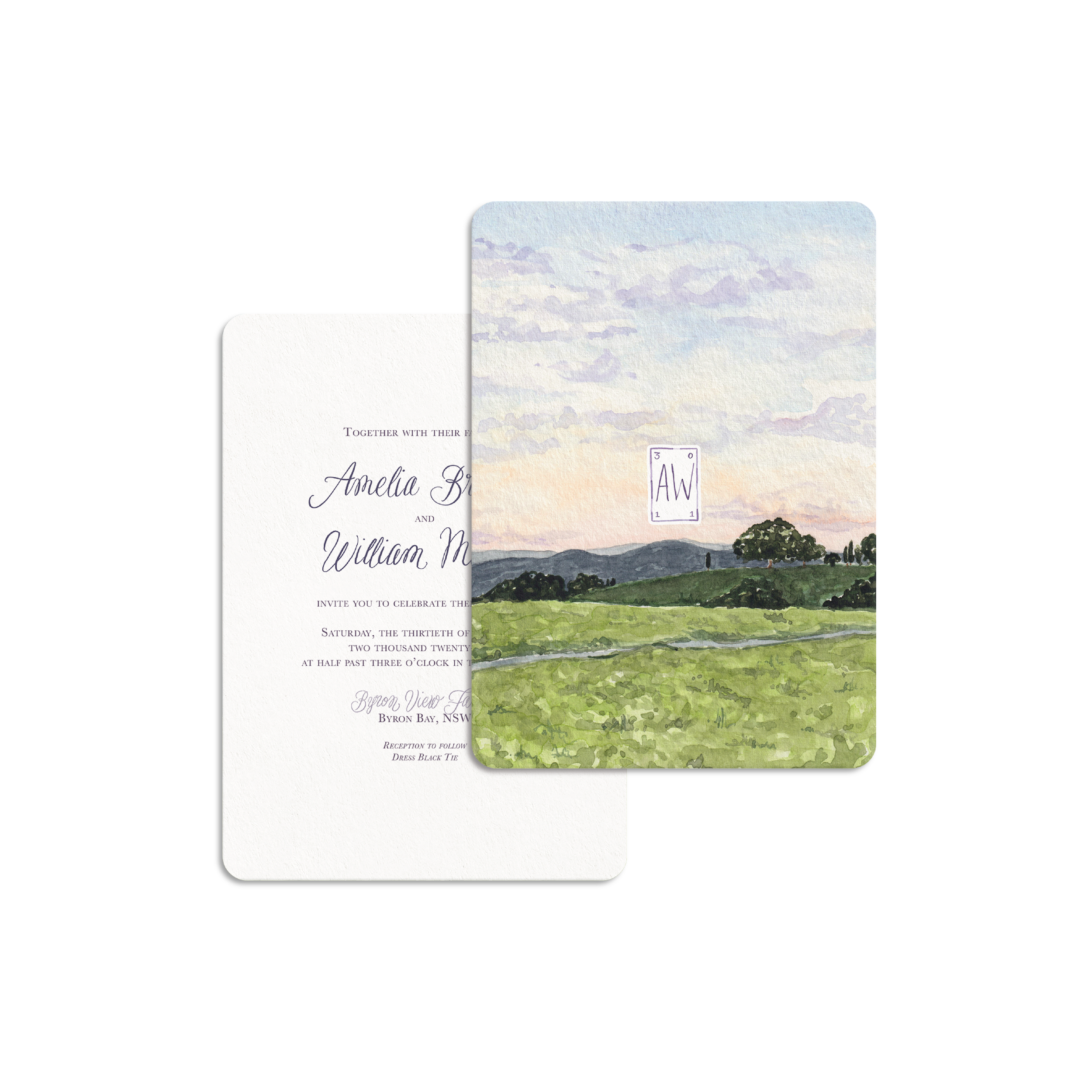 Hinterland Double Sided Invitation