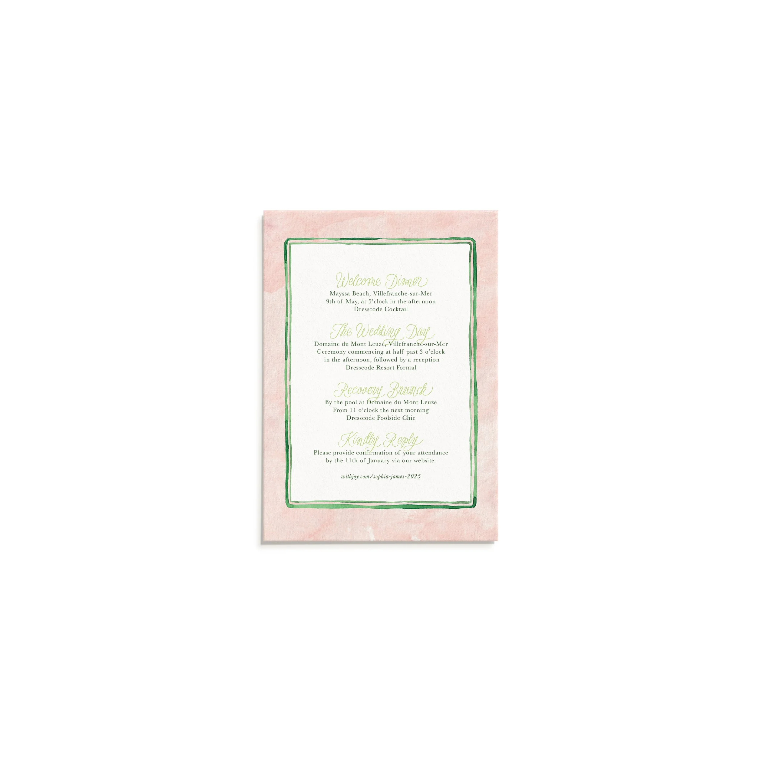 Destination Details Card